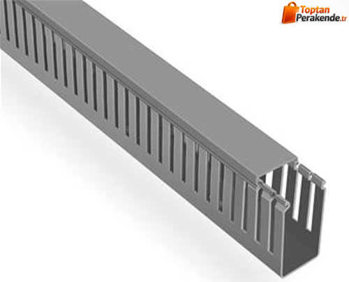 Mutlusan 60x60 Kablo Kanalı (Delikli)(Gri)